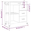 vidaXL Küchenwagen MONZA 84x40x88,5 cm Massivholz Kiefer Produktbild-Vorschau 8