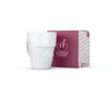 A white mug with a grumpy face design and its packaging. Náhľad obrázku produktu