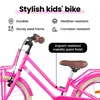 vidaXL Kinderfahrrad 20 Zoll für 6-11 Jahre alt Dunkelrosa Produktbild-Vorschau 3