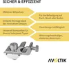 10er Set Erdungsklemme Kabelklemme Halterung Klemme Alu Produktbild-Vorschau 4