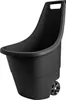 A black garden cart with one wheel. Náhled obrázku produktu