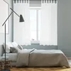 relaxdays Gardinen 2er Set weiß Produktbild-Vorschau 2