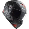 LS2 FF811 VECTOR II SPLITTER Integralhelm XL in rot/grau Produktbild-Vorschau 12