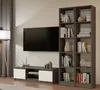 A TV stand and bookshelf unit in a living room setting. Náhled obrázku produktu
