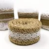 Oblique Unique 4 Jute Band Rollen mit Spitze Deko Bänder Produktbild-Vorschau 4