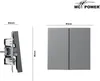 Taster McPower Shallow 2-fach 250V10A UP Steckanschluss Produktbild-Vorschau 2