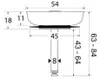Edelstahl Siebkörbchen für Spülen-Ablauf Ø 54 mm, ( 1 1/2 Produktbild-Vorschau 3