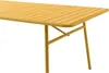 Gartentisch - L. 160 cm - Metall - Senfgelb - MIRMANDE von Produktbild-Vorschau 3