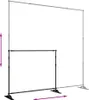 vidaXL Stativ pro pozadí černý 254x243 cm Ocel Náhled obrázku produktu 5