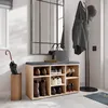 KOMTO Schuhbank mit Sitzfläche - Schuhregal Schuhschrank Produktbild-Vorschau 2