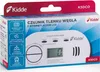 The image shows the retail packaging of a Kidde carbon monoxide detector with an LCD display. Podgląd zdjęcia produktu