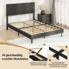 Letto imbottito COSTWAY con rete a doghe, struttura del Anteprima dell’immagine prodotto 6