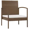 vidaXL 8-tlg. Garten-Lounge-Set mit Auflagen Poly Rattan Produktbild-Vorschau 7