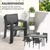 Outsunny 5 tlg Sitzgruppe Gartenmöbel-Set Gartengarnitur Produktbild-Vorschau 4