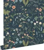 ESTAhome behang veldbloemen donkerblauw, groen en roze 53 Productafbeelding-voorbeeld 1