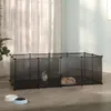vidaXL Gabbia per piccoli animali nera 144x74x46,5 cm PP e Anteprima dell’immagine prodotto 9