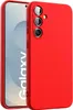 A red phone case is shown on a light gray background with the word 'Galaxy' visible on the phone screen. Anteprima dell’immagine prodotto