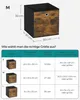 A size chart showing different sizes of storage boxes with their dimensions, capacity, and ideal shelf size for a cube shelf. Produktbild-Vorschau