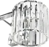 BELIANI Nástenná lampa strieborná kovová základňa sklenené Náhľad obrázku produktu 5