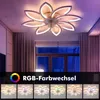 97W Blütenform LED Deckenleuchte mit RGB Backlight, Leise Produktbild-Vorschau 3