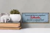 Holzschild Spruch 27x10cm gestern war hier noch aufgeräumt Produktbild-Vorschau 4