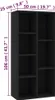vidaXL Bibliothèque noire 50x25x106 cm bois composite Voir les images du produit 6