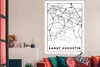 MuchoWow® Poster Karte - St. Augustine - Karte der Stadt Produktbild-Vorschau 3