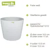 Keramik Blumentopf Maui weiss 13/12 Ø 15,5 cm H 13,5 cm Produktbild-Vorschau 3