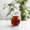 Verres à thé stylés avec anse - lot de 6, motif en relief, Voir les images du produit 3