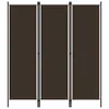vidaXL 3-dielny rozdeľovač izieb hnedý 150x180 cm - Náhľad obrázku produktu 8