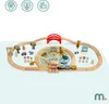 Holz-Eisenbahn ZOO mit Puzzlematte – Zug, Schienen, Tiere, Produktbild-Vorschau 2