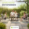 Juskys Gartenmöbelset Genua 4-tlg., Metall & Textil, ohne Produktbild-Vorschau 7