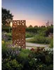 Sichtschutzwand floraworld Kreise Corten 90 x 180 cm rost Produktbild-Vorschau 4