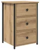 vidaXL Table de chevet Marron 40 x 36 x 60 cm Bois massif Voir les images du produit 2