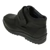 A studio shot of a single black boot. Anteprima dell’immagine prodotto