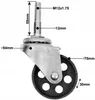 4 x Lenkrolle rotierbar Rad für Getriebeheber hydraulisch Produktbild-Vorschau 2