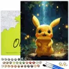 Oh Art  Peinture par numéros Pokemon - Pikachu avec éclair Voir les images du produit 1