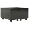vidaXL Couchtisch Hochglanz-Schwarz 60x60x35 cm Produktbild-Vorschau 1