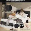 KUTAS Klassische Betten 140x190, Polsterbett Schwarz mit Produktbild-Vorschau 12