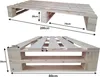 sunnypillow Palettenbett M2 aus Holz 80 x 200 cm mit Produktbild-Vorschau 3