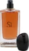 Geöffneter Sì Parfumflakon von Giorgio Armani mit sichtbarem Sprühkopf und abgenommener schwarzer Verschlusskappe. Produktbild-Vorschau