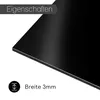 Aluverbundplatte schwarz I 20 x 30 cm I 3 mm stark I Produktbild-Vorschau 4