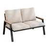 Flieks Gartensofa mit Kissen, Doppelsofa 2-Sitzer-Sofa aus Produktbild-Vorschau 7
