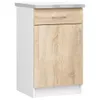 A single kitchen base cabinet with a drawer and a door, shown against a white background. Voir les images du produit
