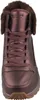A front view of a purple Skechers boot with brown fur trim. Anteprima dell’immagine prodotto