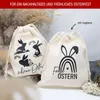 Oster- Baumwollbeutel-Set mit süßen Hasenmotiven und Produktbild-Vorschau 3