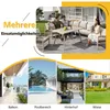 L-förmiges Gartensofa für 8 Personen Eisengestell mit Produktbild-Vorschau 4