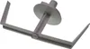 A gray plastic kitchen appliance attachment, likely a whisk or dough hook, is shown against a white background. Náhled obrázku produktu