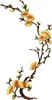 Blüten Blumen Zweig Bügelbild Emblem Gelb Produktbild-Vorschau 1