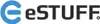 The logo and brand name 'eSTUFF' are displayed prominently against a white background. Produktbild-Vorschau